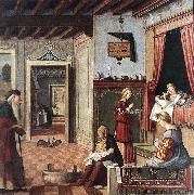 CARPACCIO, Vittore Birth of the Virgin fg Spain oil painting artist